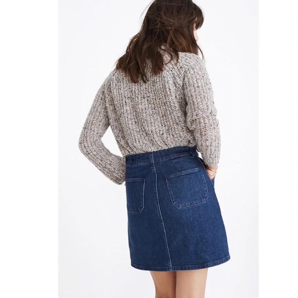 Madewell Denim Utility Zip Skirt Blue Size 25 H2336